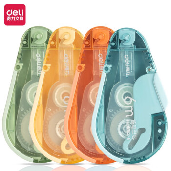 Deli/得力 VR2-6按动密封门修正带5mm*6m膜带(混)(个)