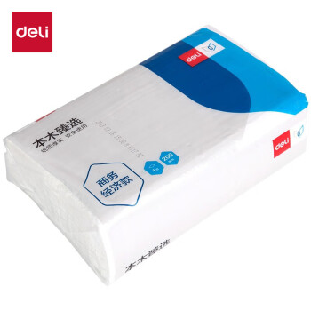 Deli/得力 本木臻选CC1200-02擦手纸1层200抽(白)