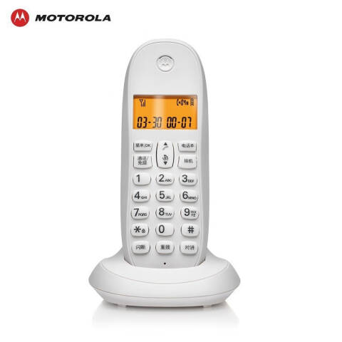 摩托罗拉/Motorola 子母电话机，CL101C白色 ：1台CL101C白色