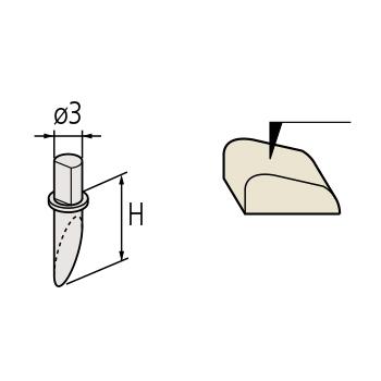 Mitutoyo/三丰 单切面测针 354883 SPH-61、轮廓测量仪选件、不含第三方检测