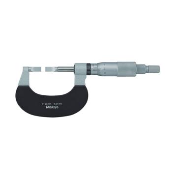 Mitutoyo/三丰 叶片千分尺 122-101-10 0-25*0.01mm A型、不含第三方检测
