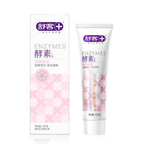 saky/舒客 牙膏 WY003182精研亮白酵素（漫舞樱花） 120g