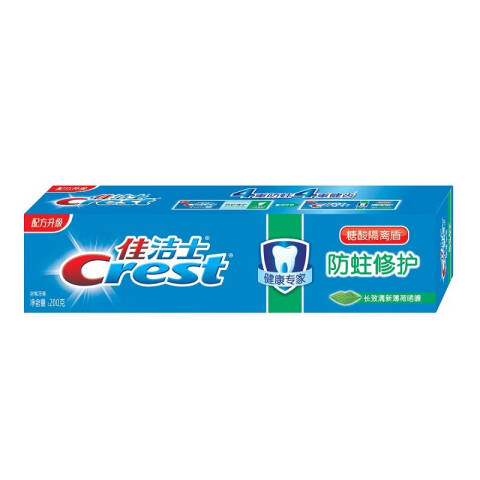 Crest/佳洁士 牙膏 健康专家防蛀修护(长效清新薄荷) 200g