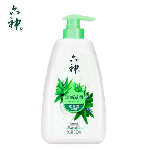 LIUSHENG/六神 沐浴露 20454芦荟清新滋润 750ml