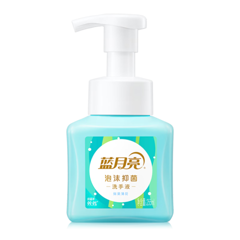 BLUEMOON/蓝月亮 洗手液 10001608泡沫抑菌鲜果薄荷 255ml