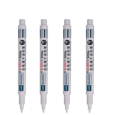 GEEMARKER 光纤用白色速干记号笔 光纤电线线缆打点标记笔工业记号笔 G-330白色