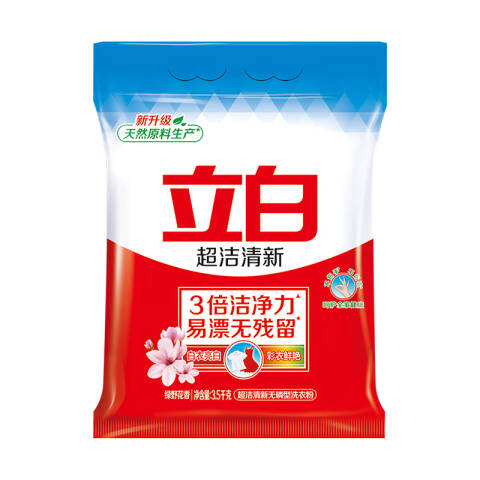 LIBY/立白 洗衣粉 超洁清新无磷 408g