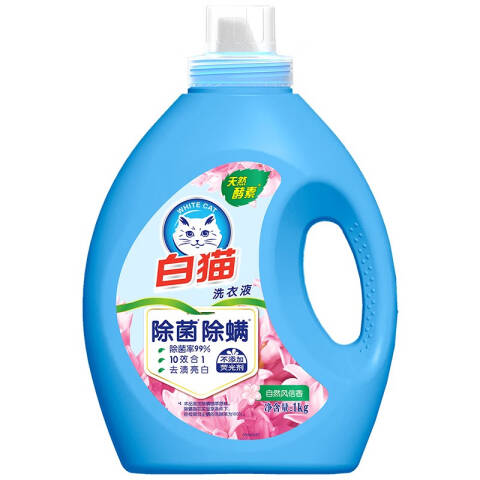 whitecat/白猫 洗衣液 除菌除螨无磷 1kg