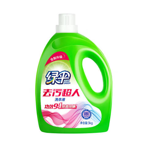 EVERGREEN/绿伞 去污超人洗衣液 熏衣芳菲 3kg