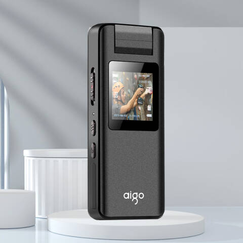 aigo/爱国者 执法记录仪 高清内存可扩展红外夜视随身摄像视音频记录仪 DSJ-S11 64G