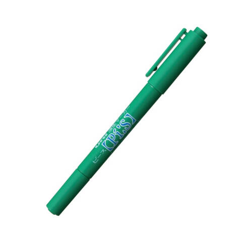 UNI 三菱油性小双头记号笔 0.4-0.9mm（10支/盒） PA-121T绿色