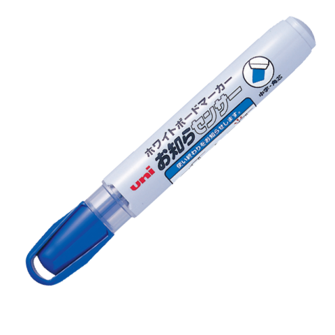 UNI 三菱斜头易擦白板笔 粗5.0mm（10支/盒） PWB-120蓝色