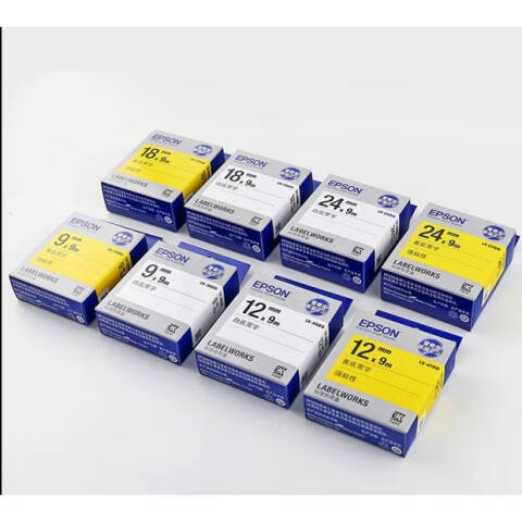 Epson/爱普生 标签色带 36mm 黄底黑字 强粘性