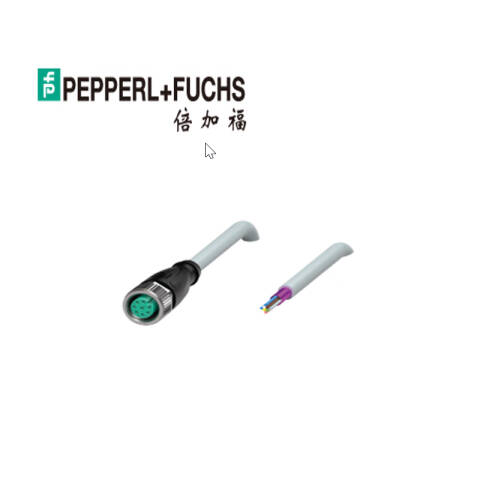 PEPPERL+FUCHS/倍加福 内螺纹连接器,线缆末端M12,4针,PUR电缆,最大工作电压AC/DC250V,最大工作电流4A,针直径1mm；V1-G-5M-PUR V1-G-5M-PUR