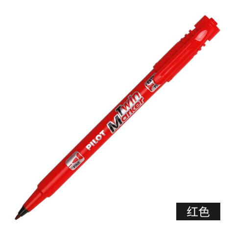 Pilot/百乐 油性双头万用笔 SCA-TM-R(红色）