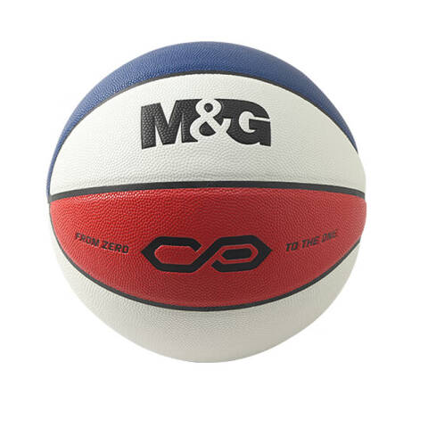 M&G/晨光 6号PU经典红蓝白三色篮球，AST09504