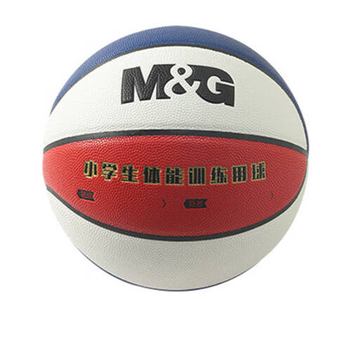 M&G/晨光 5号PU经典红蓝白三色篮球，AST09503