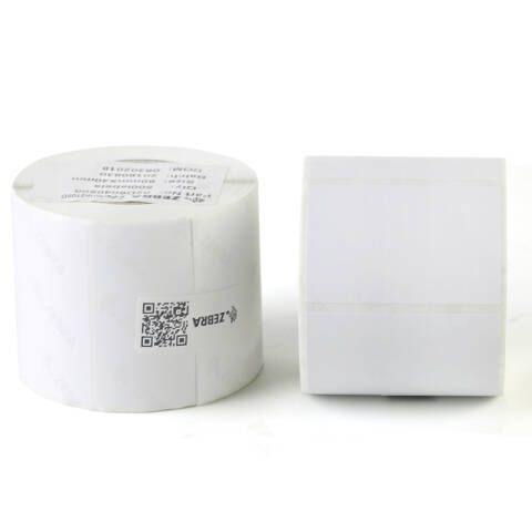 ZEBRA/斑马 热敏不干胶标签纸 36卷起订 02D4080600 40mm*80mm*600pcs（单排）