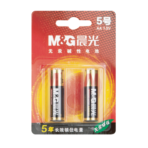 M&G/晨光 5号碱性电池，ARC92554 （2粒吸卡）