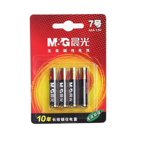 M&G/晨光 7号碱性电池，ARC92557 （4粒吸卡）