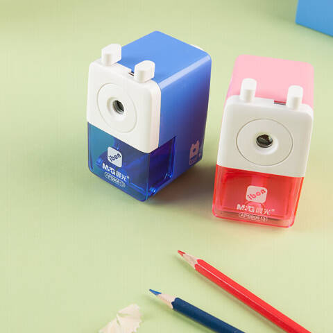 M&G/晨光 削笔器，APS90613 （蓝、粉颜色随机）