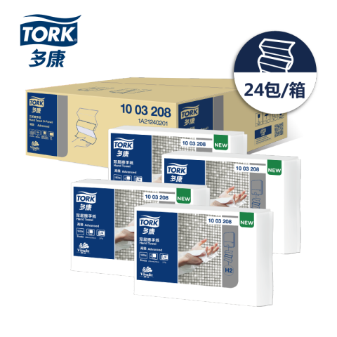 TORK/多康 双层180抽三折擦手纸 1003208 24包/箱