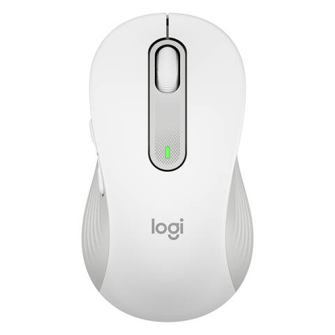 罗技Logitech 无线鼠标，M650 L 白色 蓝牙无线Logi Bolt USB接收器鼠标