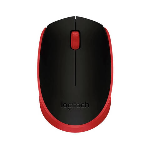 罗技Logitech 无线鼠标，M171 红色