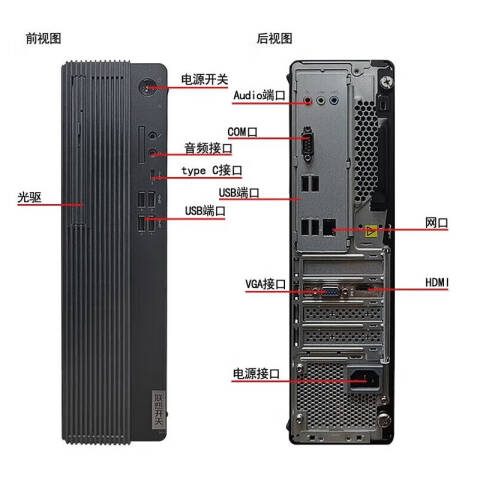 联想Lenovo 信创台式机套机，开天M740ZP/FT-D2000/8G/512G /2G独显/DVDRW/麒麟激活版/23.8英寸/3年上门