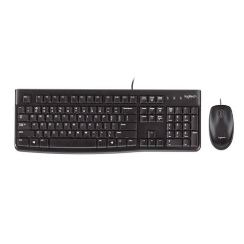 罗技Logitech 键鼠套装，MK120 办公有线键鼠套装