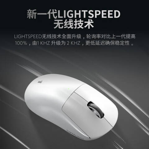 罗技Logitech 无线鼠标，G PRO X SUPERLIGHT 2 （狗屁王三代） 轻量化电竞鼠标黑
