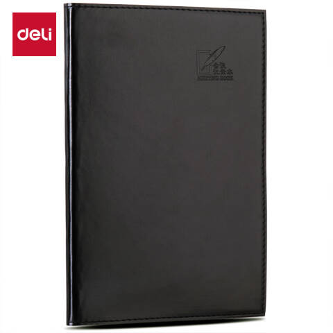 得力deli 3191会议记录本25K-205*143mm/96张(黑)(本)