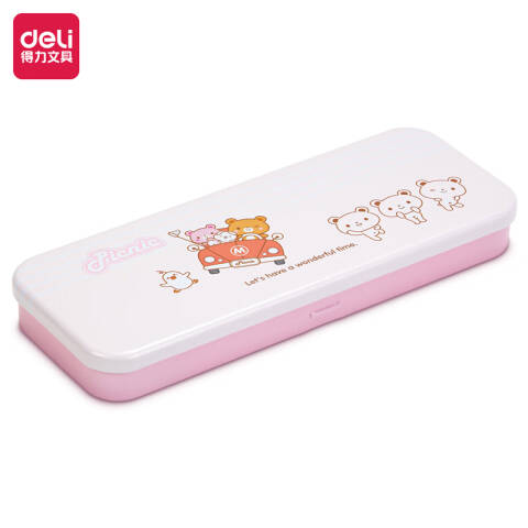 Deli/得力 优酷95560文具盒(粉)