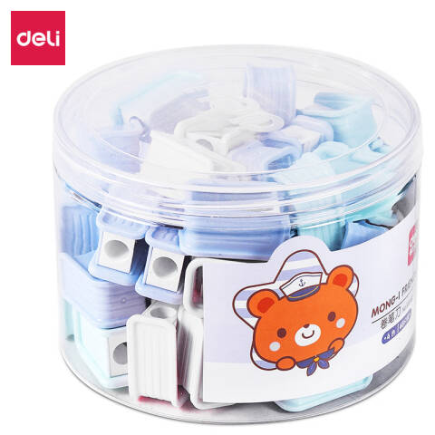 Deli/得力 68650卷笔刀(48只/桶)(混)