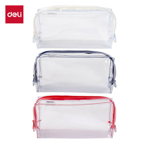 Deli/得力 66875A连中三元大方包多用途笔袋(混-连中三元)(个)