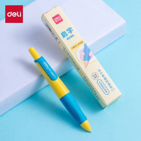 Deli/得力 SH169-09启学自动书写铅笔0.9mm(黄蓝)(盒)