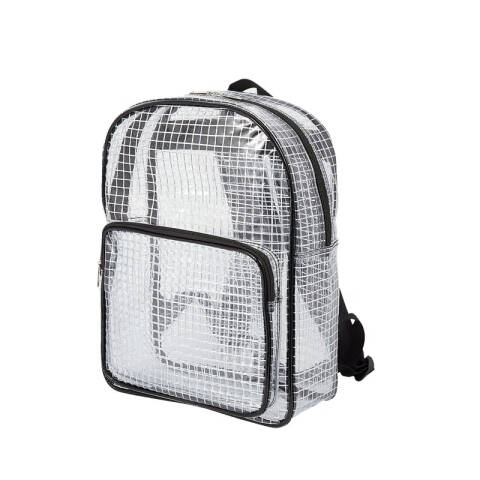 易工鼎 PVC防静电包 洁净室双肩无尘包背包 透明黑40cm*30cm*12cm