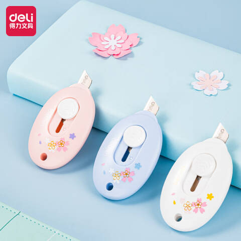 Deli/得力 78010光樱下美工刀(混)(卡)