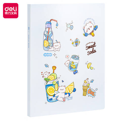 Deli/得力 PQ312-T30_30页资料册(蓝)(个)