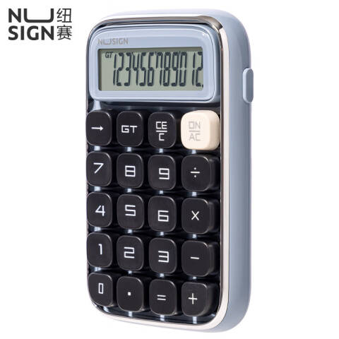 Deli/得力 纽赛NS043桌面计算器(蓝色)(台)