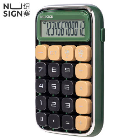Deli/得力 纽赛NS043桌面计算器(绿色)(台)
