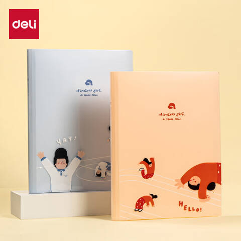 Deli/得力 PQ330-60下腰女孩系列60页学生资料册(混)(个)