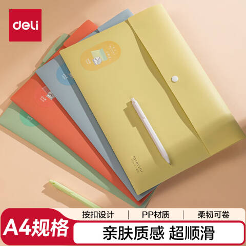 Deli/得力 PP308觅光文件袋(混)(个)