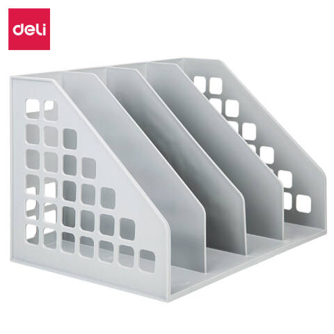 Deli/得力 9840四联一体文件框(浅灰色)(个)