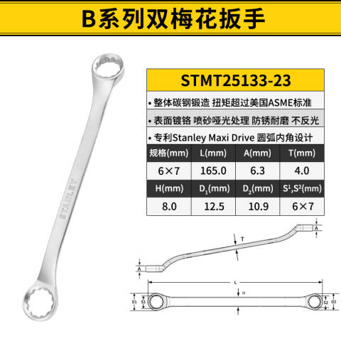 STANLEY/史丹利 双头梅花扳手 STMT25133-23