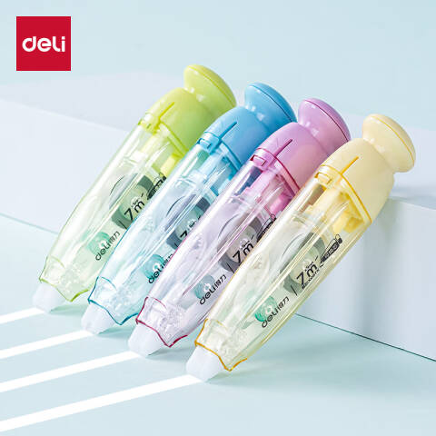 Deli/得力 X08按动笔型修正带_5mm*7m(混)(个)