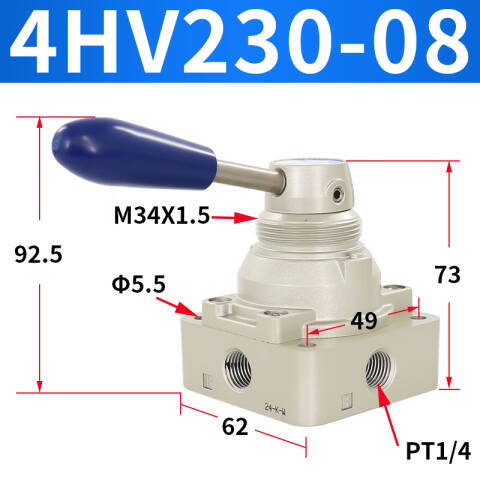 AirTAC/亚德客 4HV系列手转阀 4HV23008