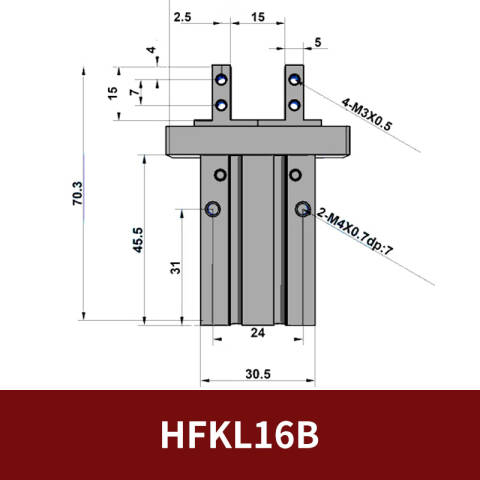 AirTAC/亚德客 气动手指 HFKL16B
