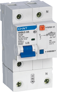 CHINT/正泰 NXBLE-125G 剩余电流动作断路器 NXBLE-125G 2P D100 75mA