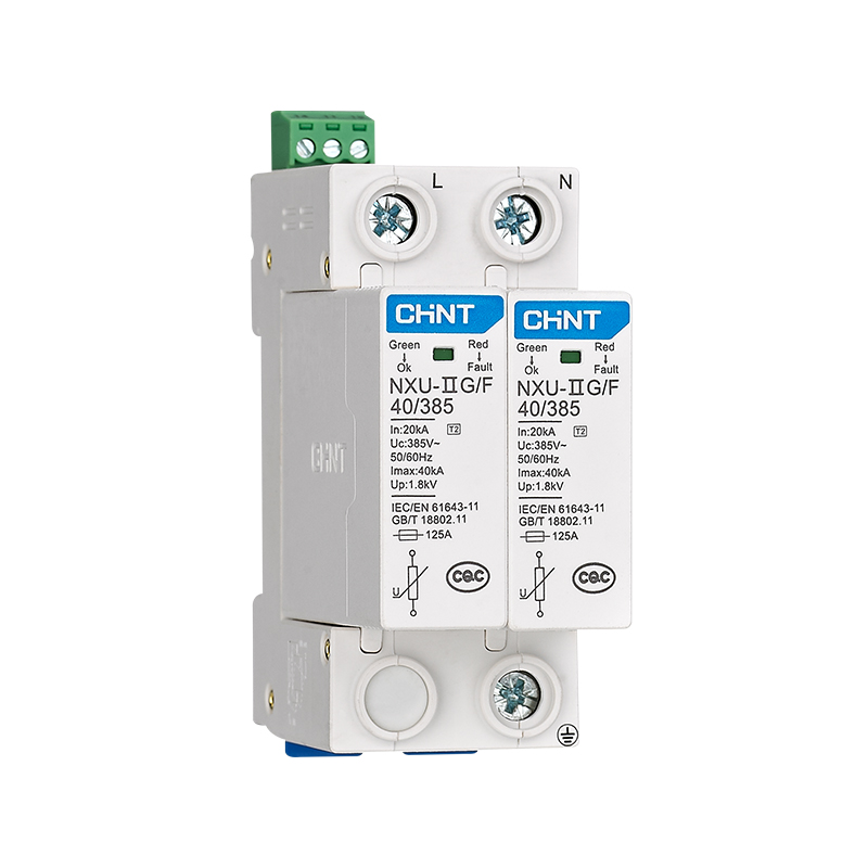 CHINT/正泰 NXU 电涌保护器 NXU-ⅡG/F 20kA/385V 2P
